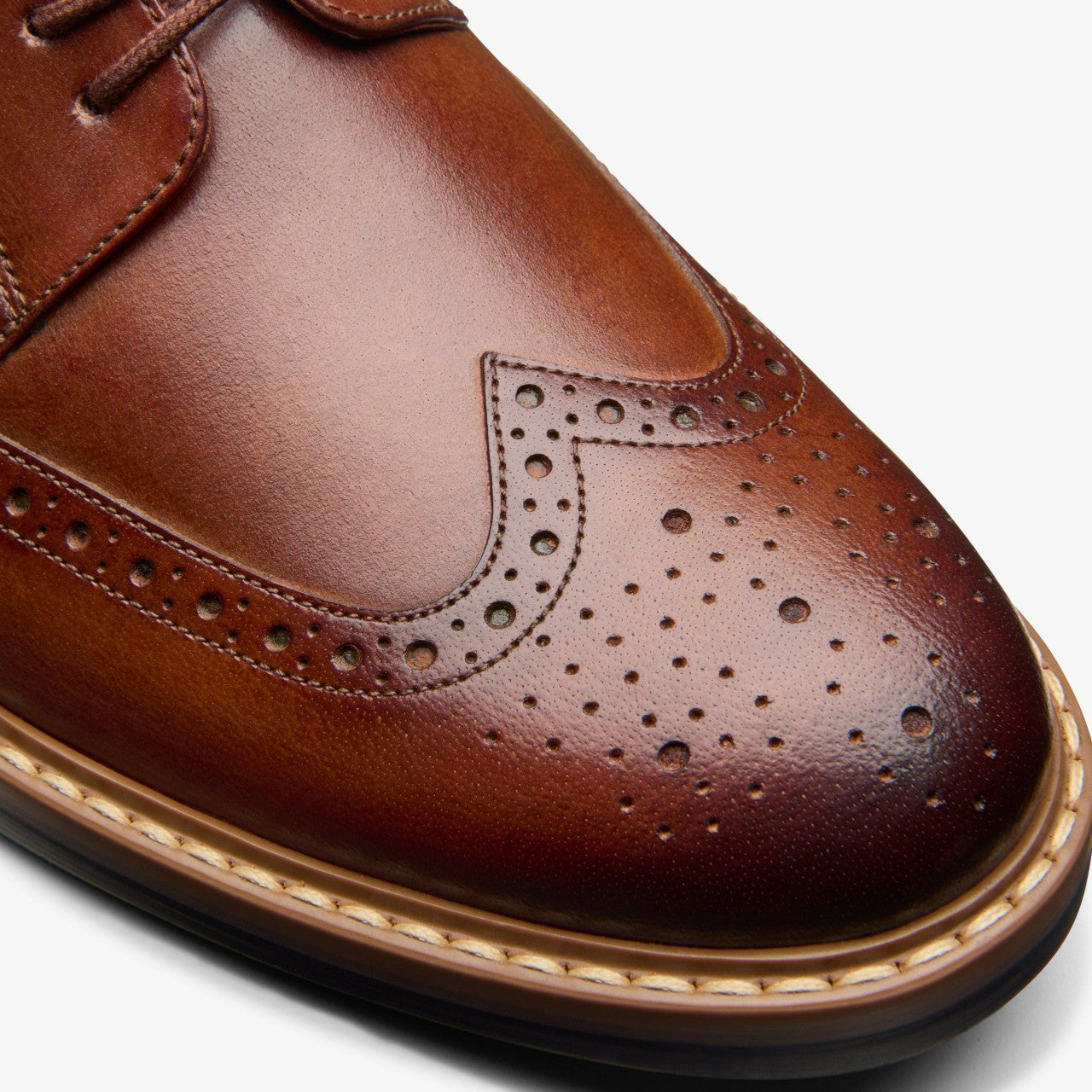 Aldwin Limit Brogue Mid Tan Leather
