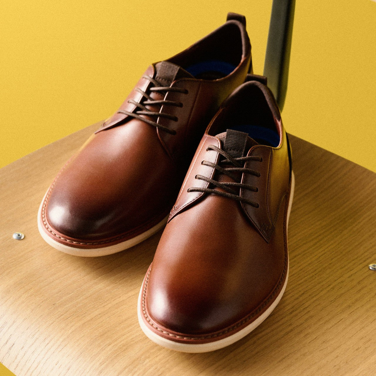 Brantin Plain Dark Tan Leather