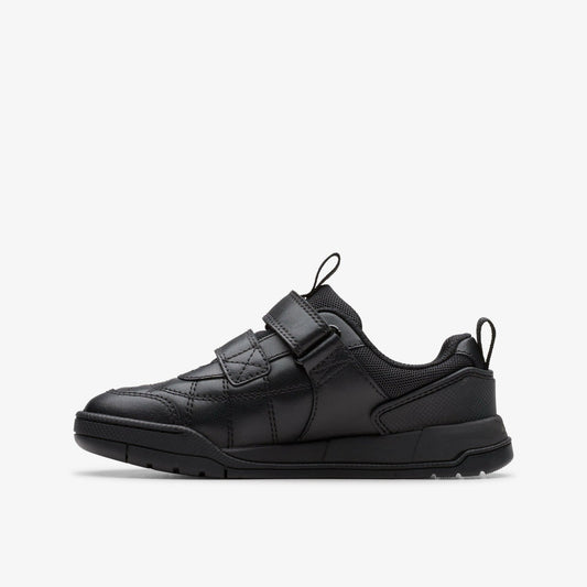 Laser Cross Kid Black Leather