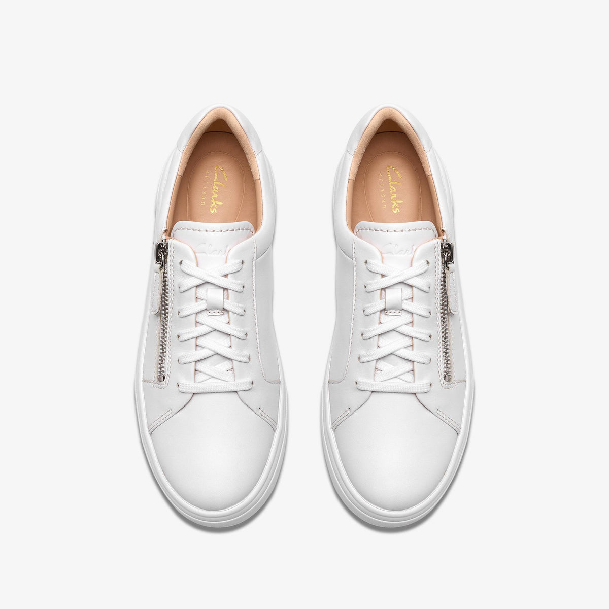 Hollyrose Zip White Leather - US 7963