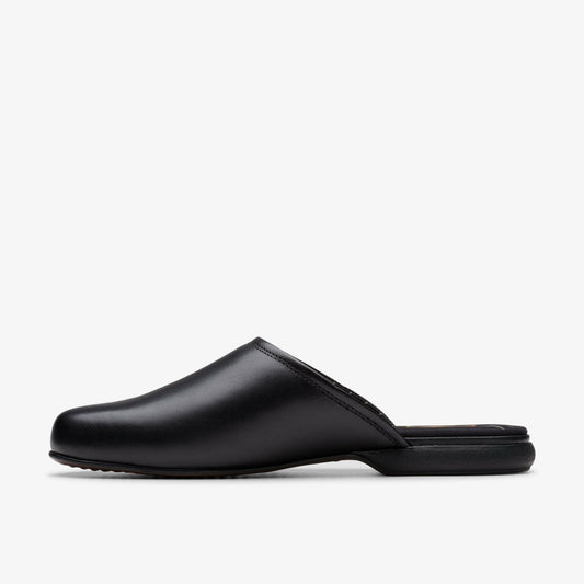Harston Mule Black Leather
