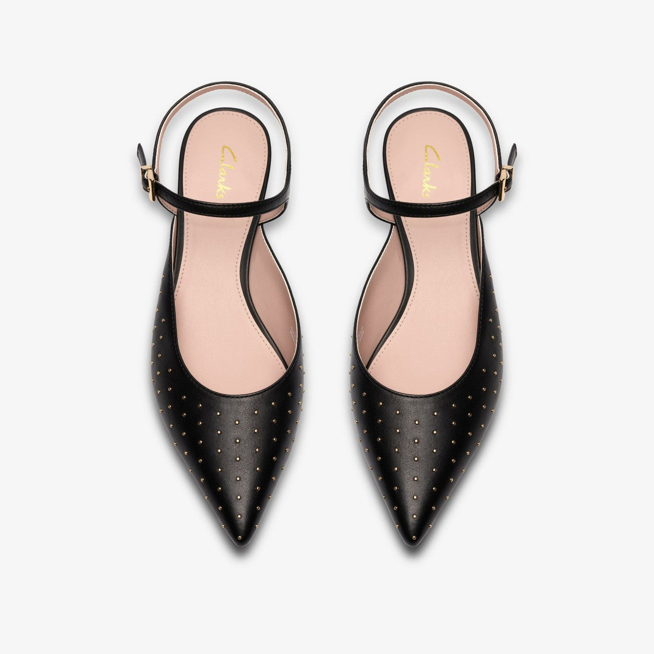Pisa Stud Black Leather