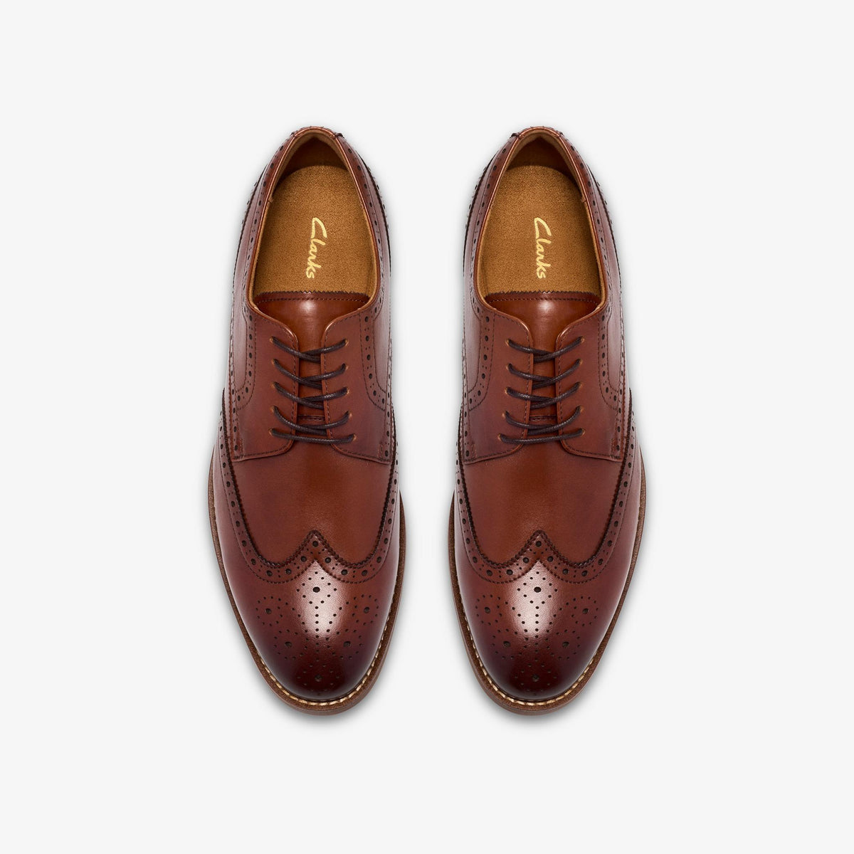 Bowburn Tip Shoes Tan Leather - US 3951