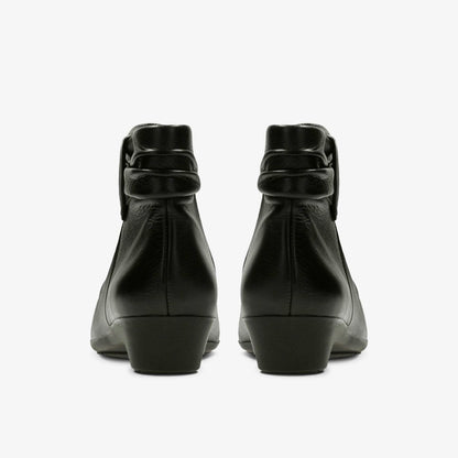 Matron Ella Ankle Boot Black Leather
