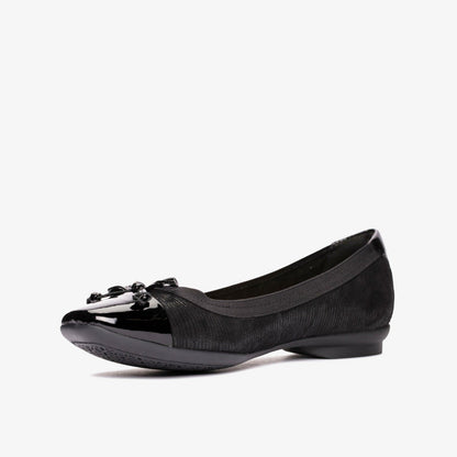 Candra Glow Black Suede