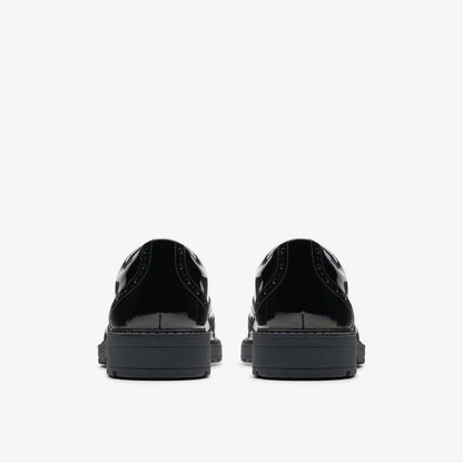 Loxham Brogue Youth Black Patent