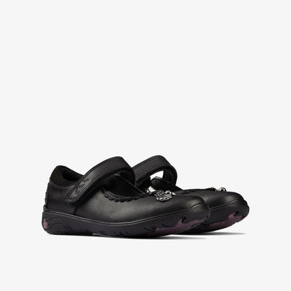 Sea Shimmer Toddler Black Leather