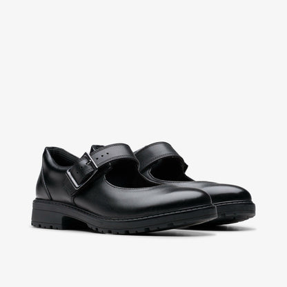 Loxham Walk Youth Black Leather
