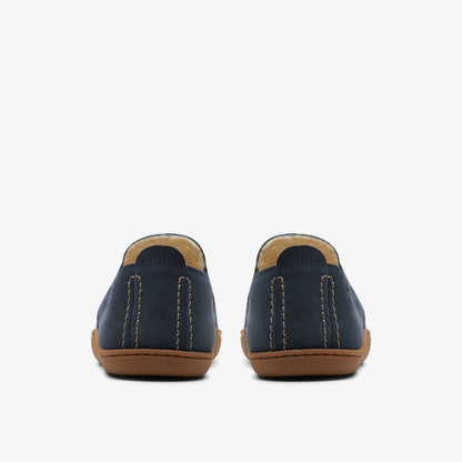 Home Mocc Slipper Navy Suede