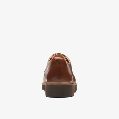Glickly Derby Dark Tan Leather