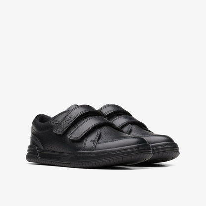 Fawn Strap Kid Black Leather
