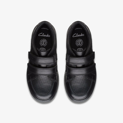 Fawn Strap Kid Black Leather