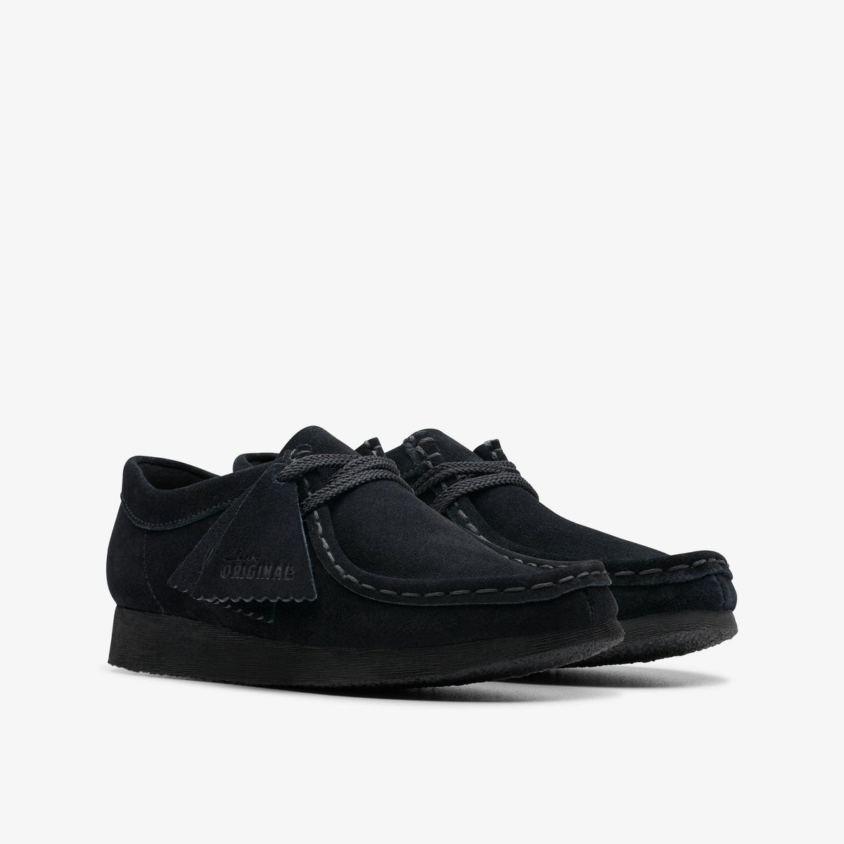 Wallabee Kid Black Suede - US 0696