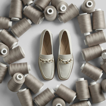 Sarafyna Iris Loafer White Leather
