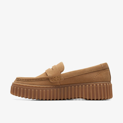 Torhill Penny Loafer Light Tan Suede