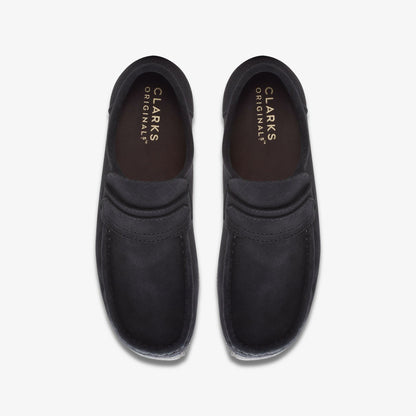 Wallabee Loafer Black Suede
