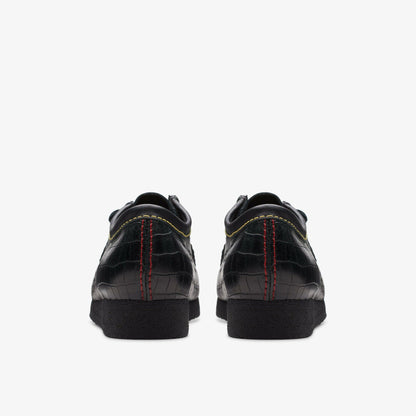 Wallabee Black Crocodile