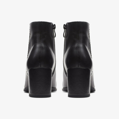 Freva 55 Zip Ankle Boot Black Leather
