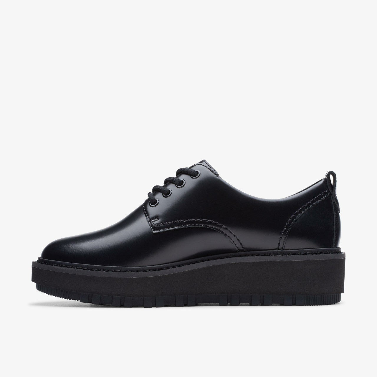 Orianna W Derby Black Leather