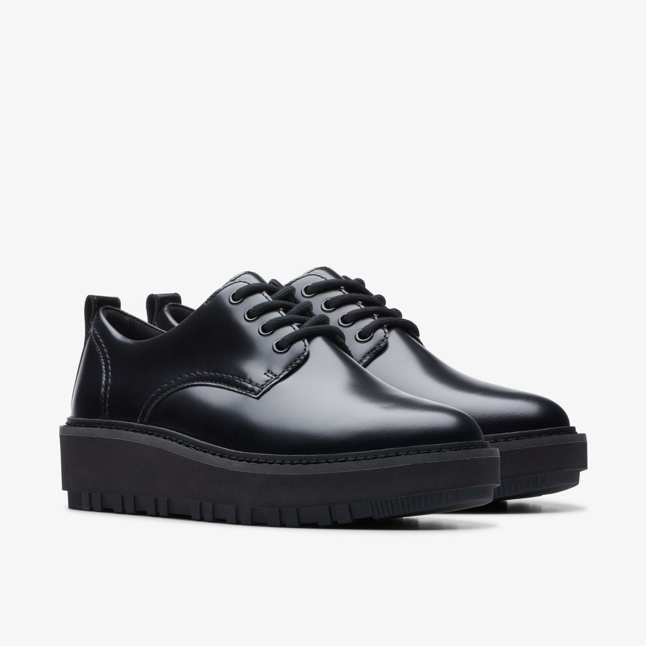 Orianna W Derby Black Leather