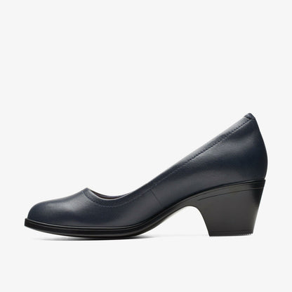Emily2 Ruby Navy Leather