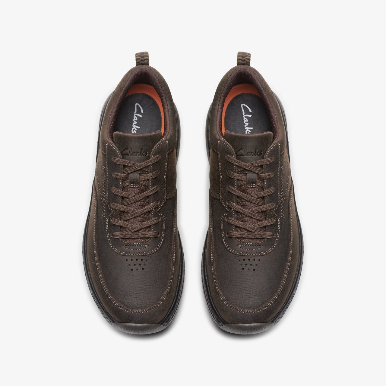 Clarks Pro Lace Dark Brown Tumbled