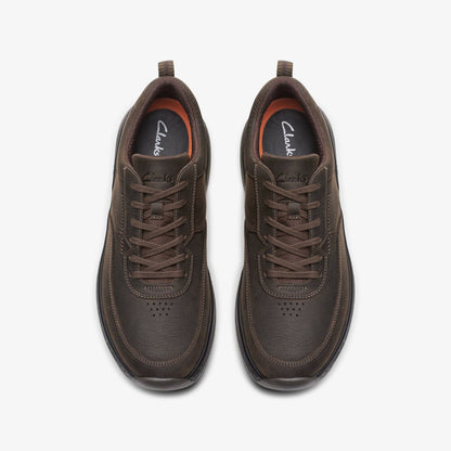 Clarks Pro Lace Dark Brown Tumbled