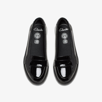 Scala Loafer Kid Black Patent