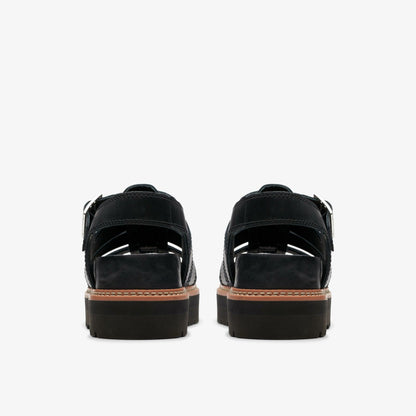 Orianna Twist Black Leather
