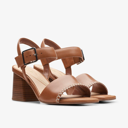 Siara 65 Buckle Tan Leather