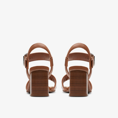 Siara 65 Buckle Tan Leather