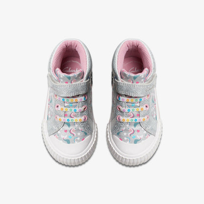 Foxing Halo Hi Toddler Silver