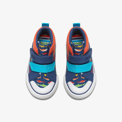 Foxing Save Hi Toddler Navy Print