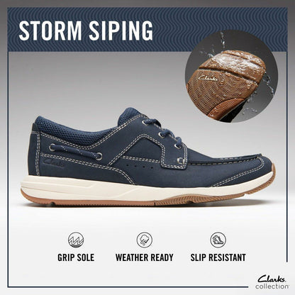 Sailview Lace Navy Nubuck