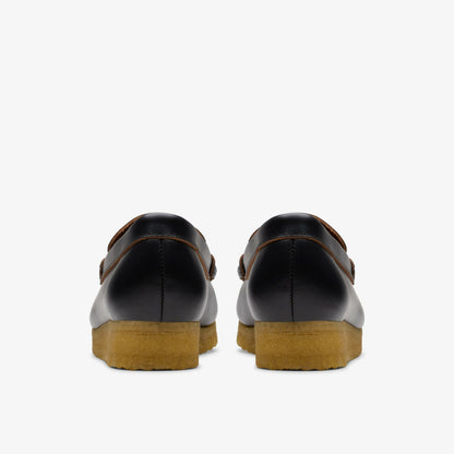 Wallabee Loafer Black Smooth Leather