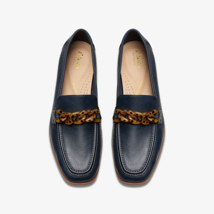 Sarafyna Iris Loafer Navy Leather