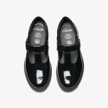 Loxham Bar Youth Black Patent