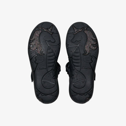 Relda Gem Kid Black Leather