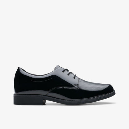 Aubrie Dress Youth Black Patent