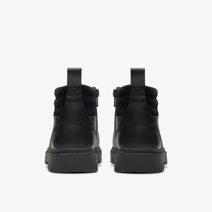 Lorcam Trail Youth Black Leather