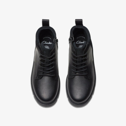Lorcam Trail Youth Black Leather