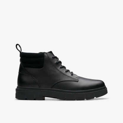 Lorcam Trail Older Black Leather
