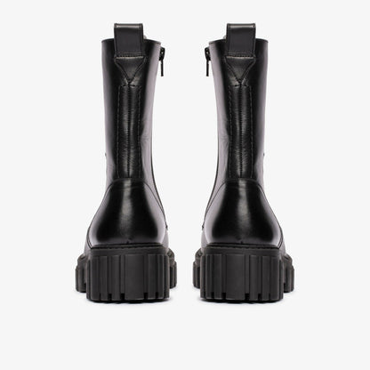Page Lace Boot Black Leather