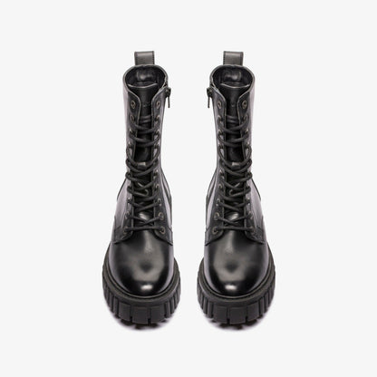 Page Lace Boot Black Leather