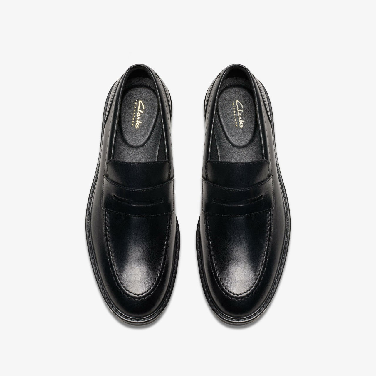 Aldwin Step Loafer Black Leather