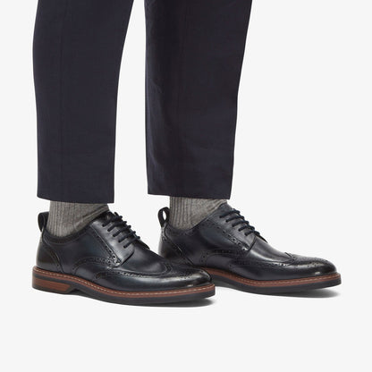 Aldwin Limit Brogue Navy Leather