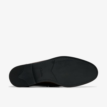 Brandon Step Loafer Dark Brown Leather