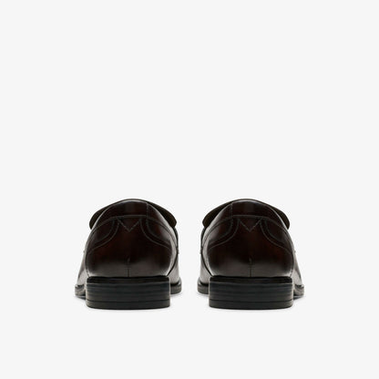 Brandon Step Loafer Dark Brown Leather