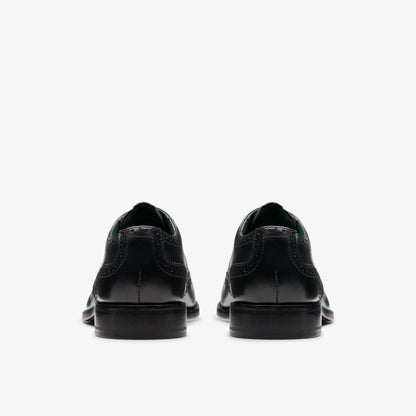 Craft James Tip Brogue Black Leather
