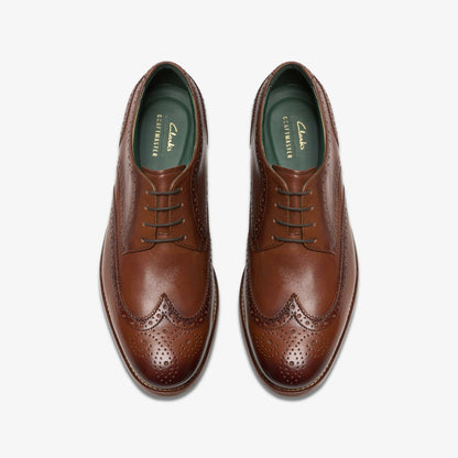 Craft James Tip Brogue Mid Tan Leather